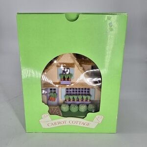Vintage Hide-A-Way Hollow Dept 56 Carrot Cottage Miniature Easter Village House